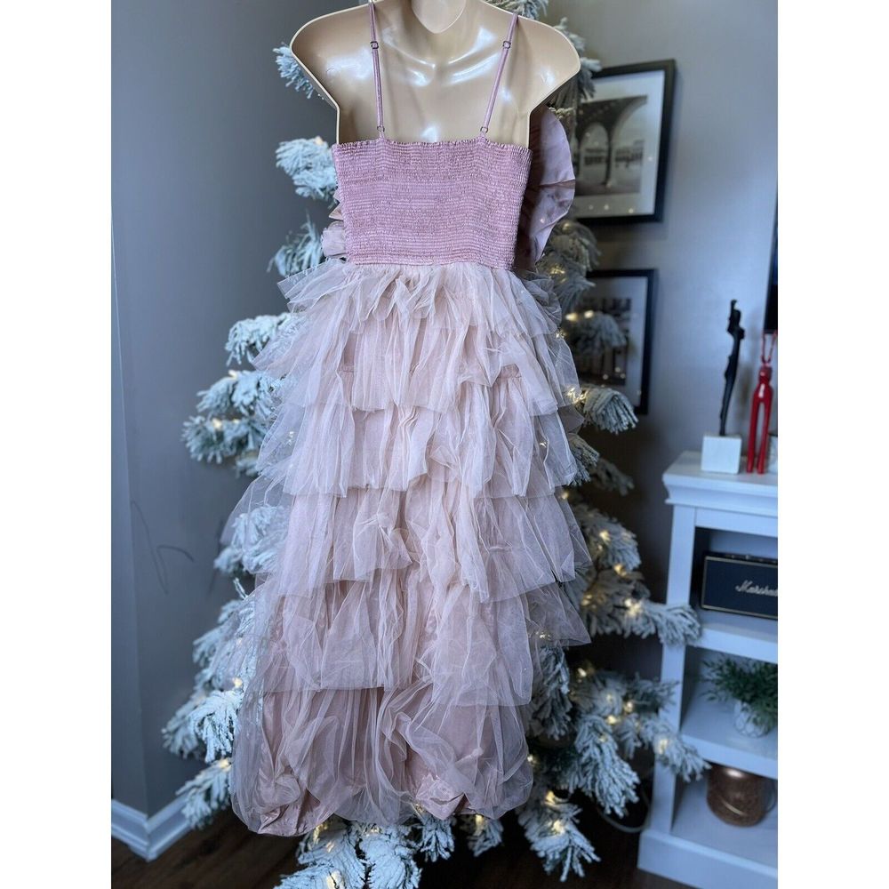Anthropologie Kavita Bhartia Rosette Tiered Tulle Gown - Picture 11 of 11